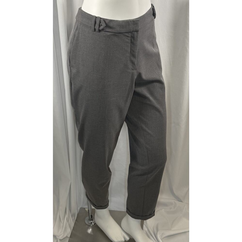 ESPRIT Side Tabs Cuff Trousers Gray 14 Academia Professional Career 89-01
